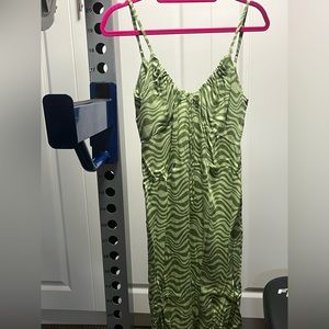 green wild fable dress